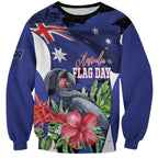 Australian National Flag Day Sweatshirt Palm Cockatoo Proud Of Our Flag