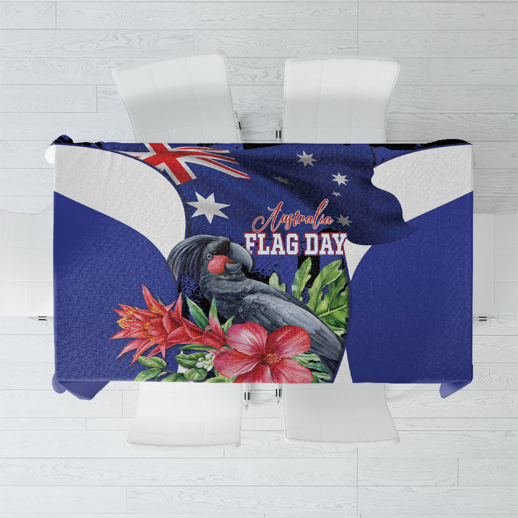 Australian National Flag Day Tablecloth Palm Cockatoo Proud Of Our Flag