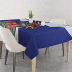Australian National Flag Day Tablecloth Palm Cockatoo Proud Of Our Flag
