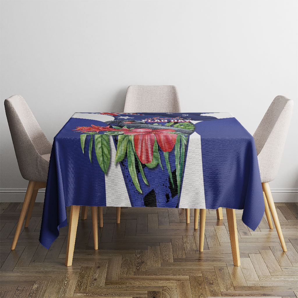 Australian National Flag Day Tablecloth Palm Cockatoo Proud Of Our Flag