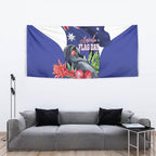 Australian National Flag Day Tapestry Palm Cockatoo Proud Of Our Flag