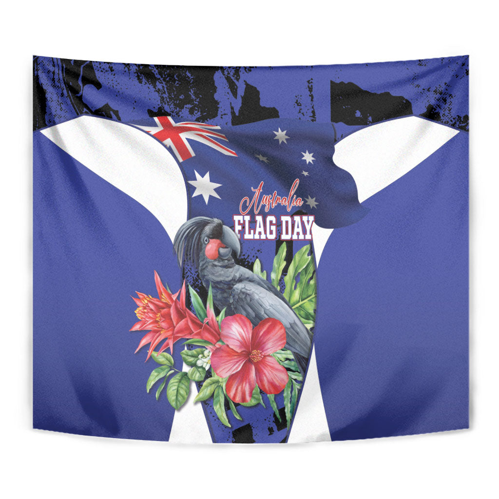 Australian National Flag Day Tapestry Palm Cockatoo Proud Of Our Flag