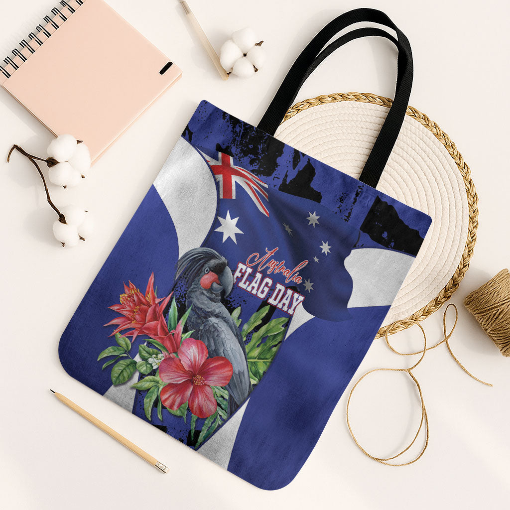 Australian National Flag Day Tote Bag Palm Cockatoo Proud Of Our Flag