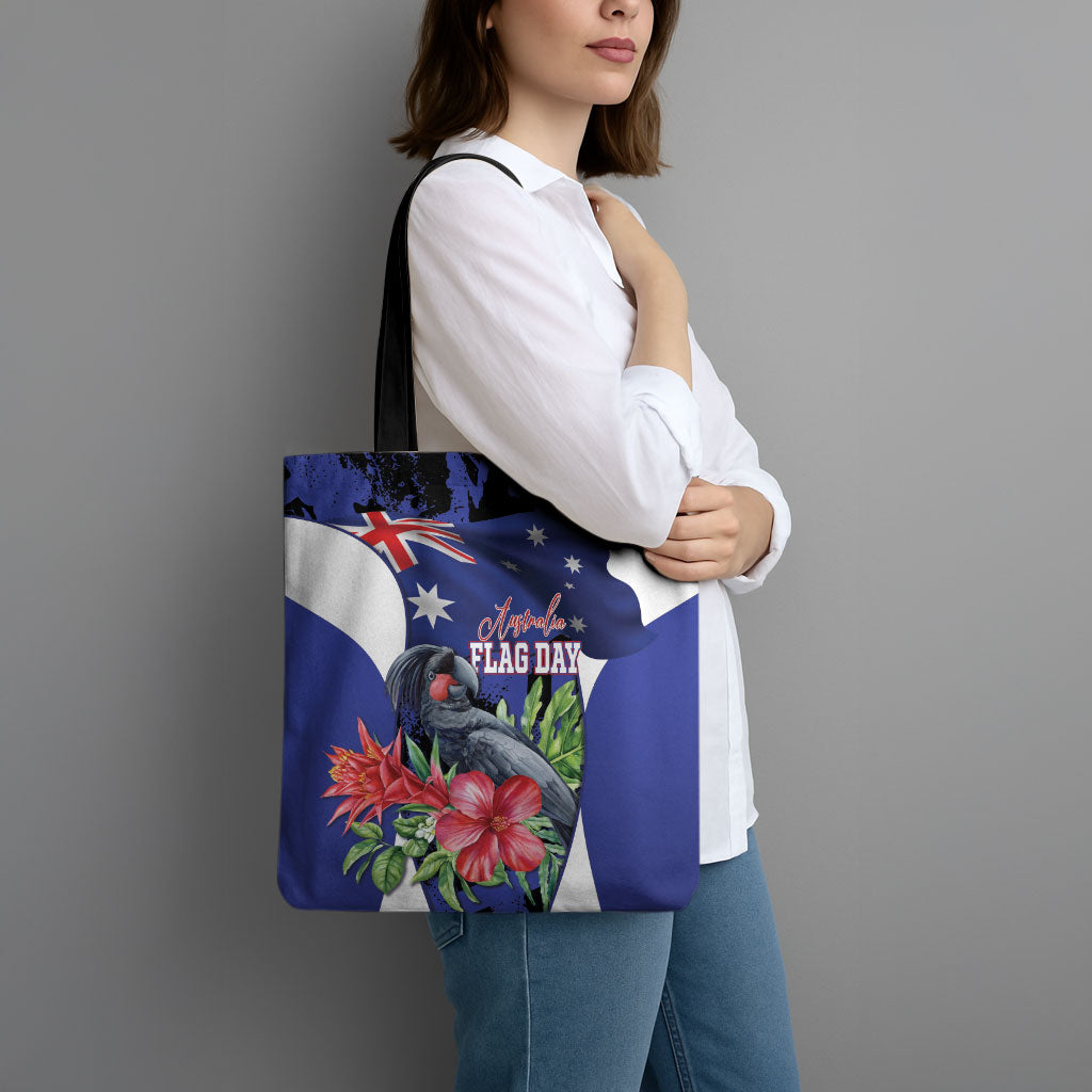 Australian National Flag Day Tote Bag Palm Cockatoo Proud Of Our Flag