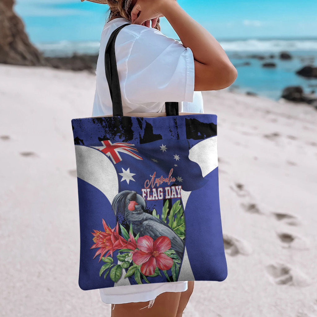 Australian National Flag Day Tote Bag Palm Cockatoo Proud Of Our Flag