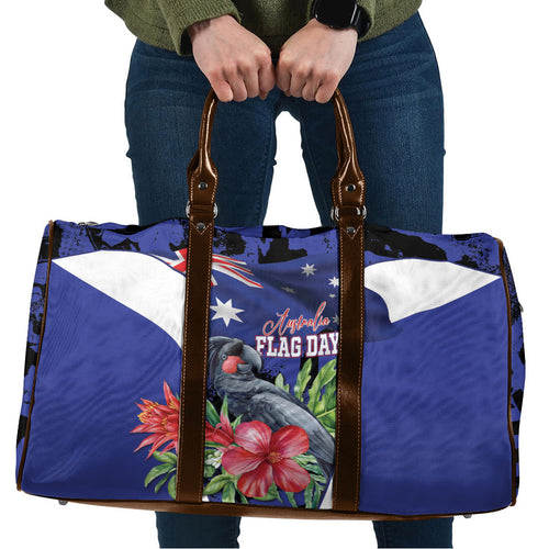 Australian National Flag Day Travel Bag Palm Cockatoo Proud Of Our Flag
