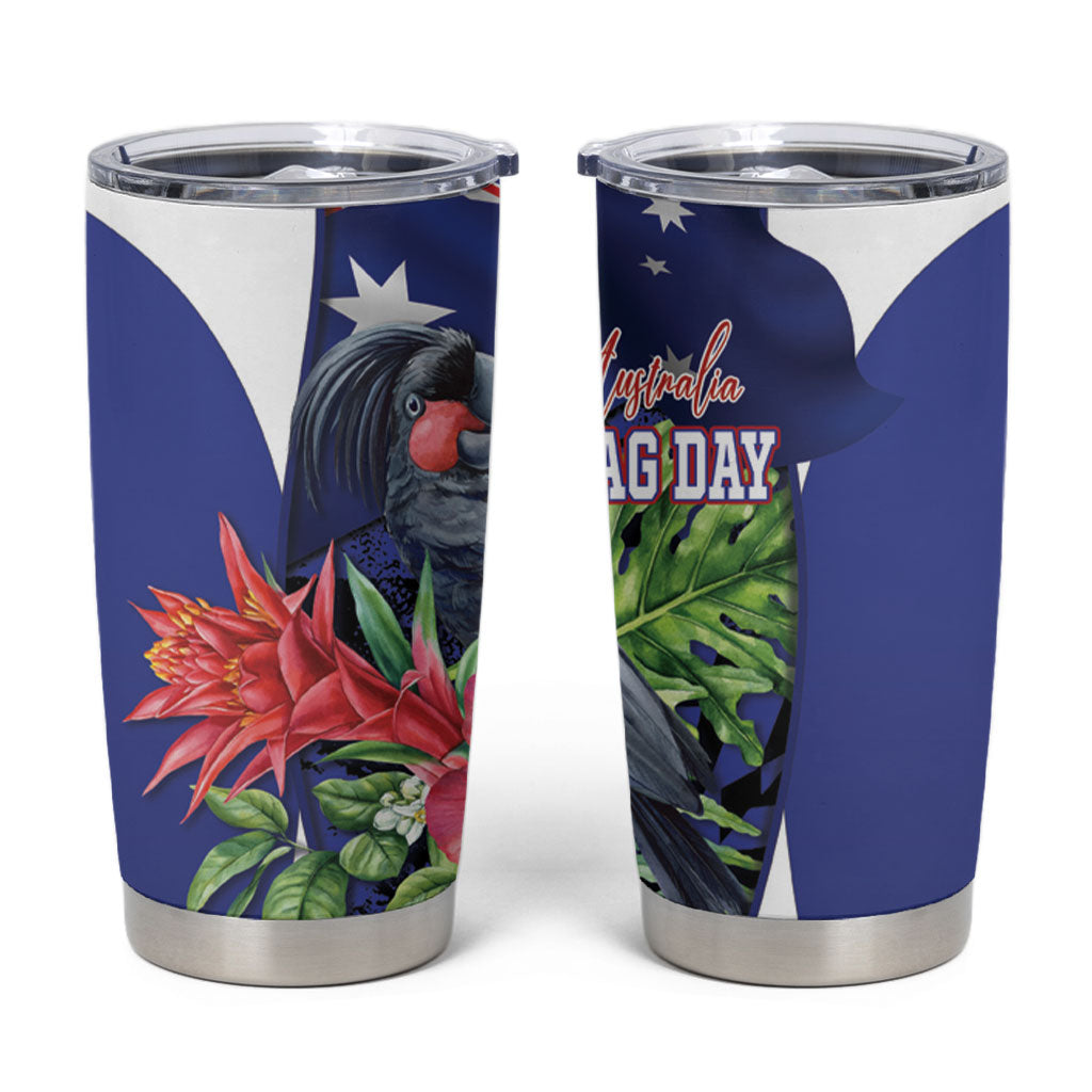 Australian National Flag Day Tumbler Cup Palm Cockatoo Proud Of Our Flag