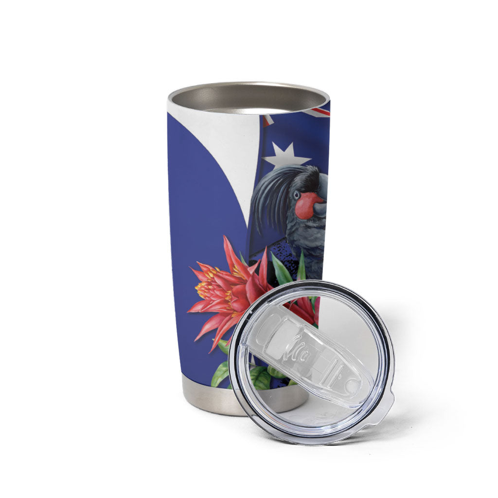 Australian National Flag Day Tumbler Cup Palm Cockatoo Proud Of Our Flag