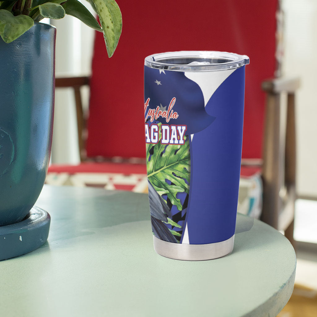 Australian National Flag Day Tumbler Cup Palm Cockatoo Proud Of Our Flag