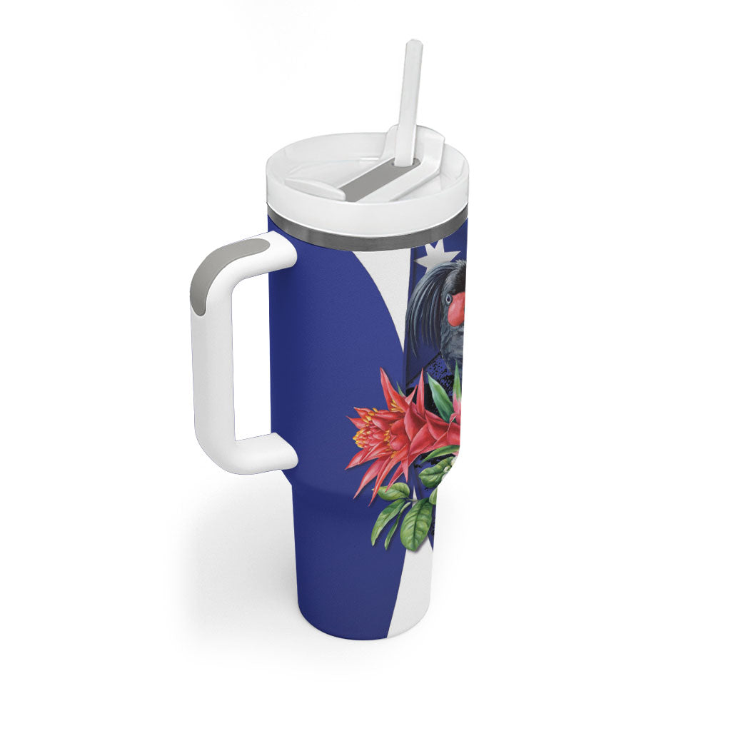 Australian National Flag Day Tumbler With Handle Palm Cockatoo Proud Of Our Flag