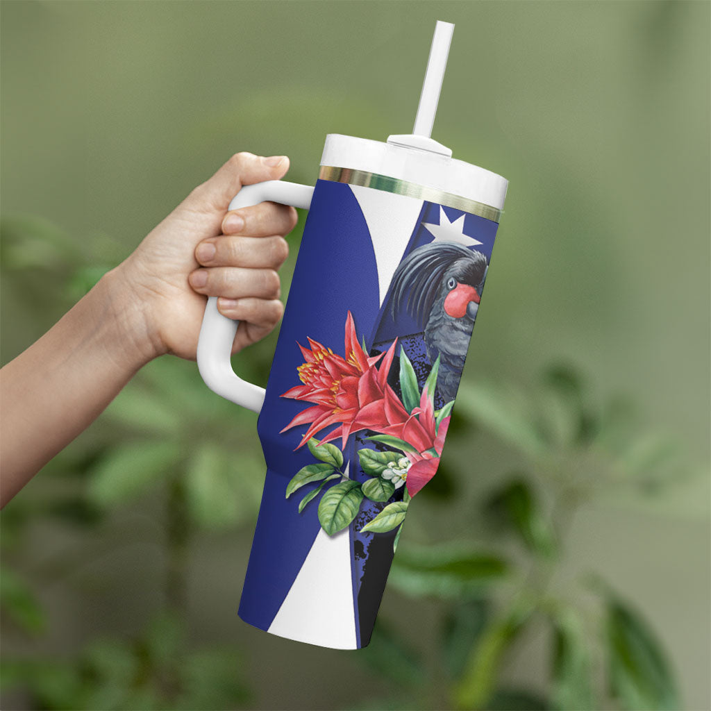 Australian National Flag Day Tumbler With Handle Palm Cockatoo Proud Of Our Flag