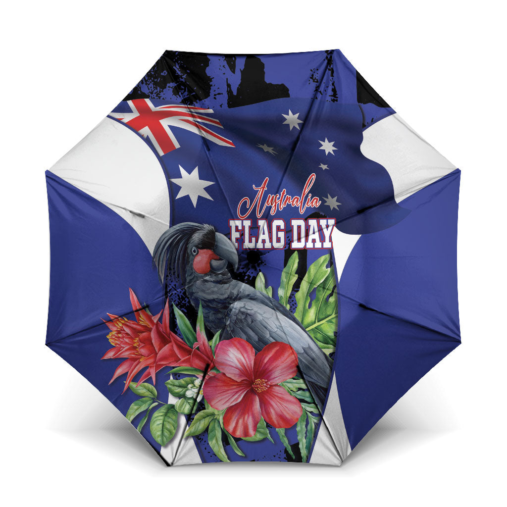 Australian National Flag Day Umbrella Palm Cockatoo Proud Of Our Flag