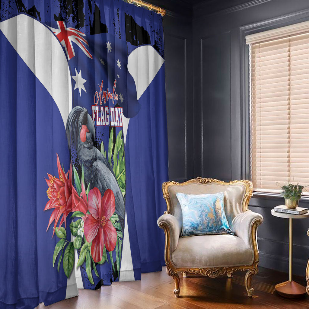 Australian National Flag Day Window Curtain Palm Cockatoo Proud Of Our Flag