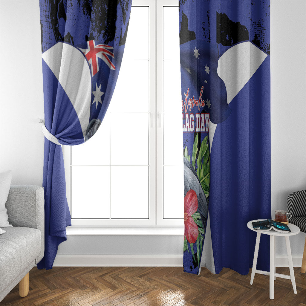 Australian National Flag Day Window Curtain Palm Cockatoo Proud Of Our Flag