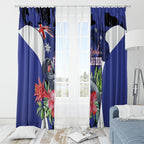 Australian National Flag Day Window Curtain Palm Cockatoo Proud Of Our Flag