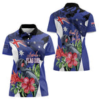 Australian National Flag Day Women Polo Shirt Palm Cockatoo Proud Of Our Flag
