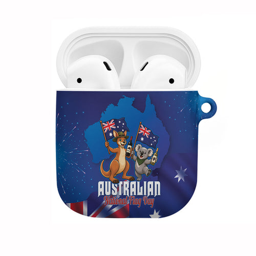 Australian National Flag Day AirPods Case Funny Kangaroo Koala Aussie Proud