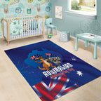 Australian National Flag Day Area Rug Funny Kangaroo Koala Aussie Proud