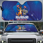 Australian National Flag Day Auto Sun Shade Funny Kangaroo Koala Aussie Proud