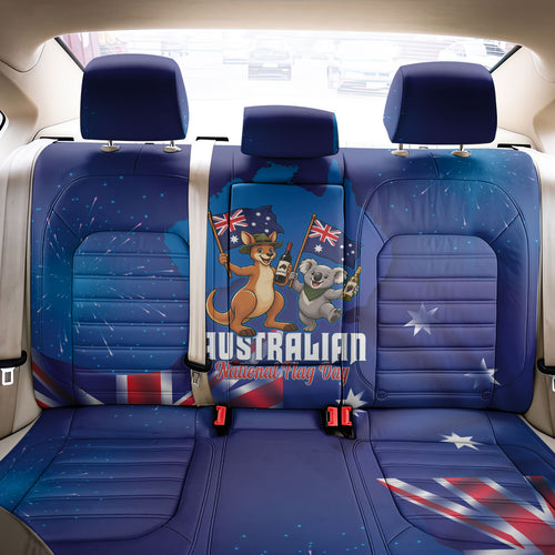 Australian National Flag Day Back Car Seat Cover Funny Kangaroo Koala Aussie Proud