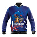 Australian National Flag Day Personalised Baseball Jacket Funny Kangaroo Koala Aussie Proud