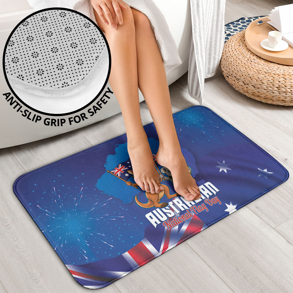 Australian National Flag Day Bathroom Set Funny Kangaroo Koala Aussie Proud