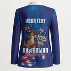 Australian National Flag Day Personalised Blazer Funny Kangaroo Koala Aussie Proud