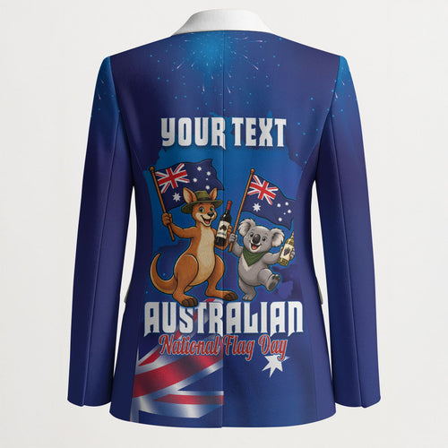 Australian National Flag Day Personalised Blazer Funny Kangaroo Koala Aussie Proud