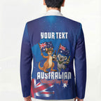 Australian National Flag Day Personalised Blazer Funny Kangaroo Koala Aussie Proud