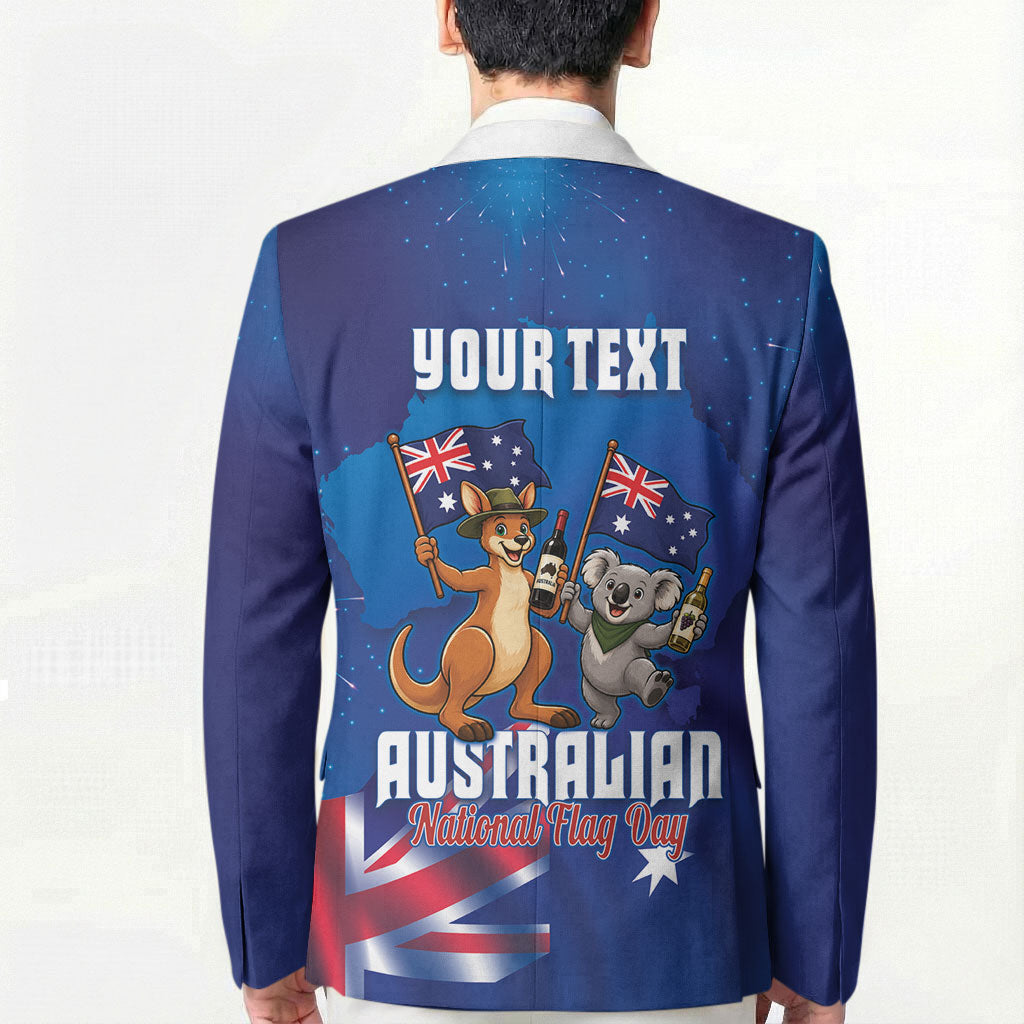 Australian National Flag Day Personalised Blazer Funny Kangaroo Koala Aussie Proud