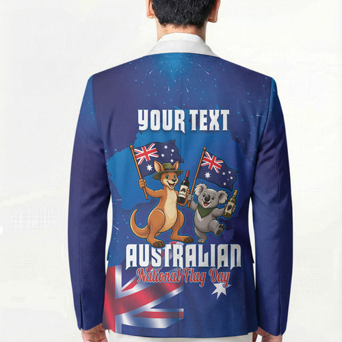 Australian National Flag Day Personalised Blazer Funny Kangaroo Koala Aussie Proud