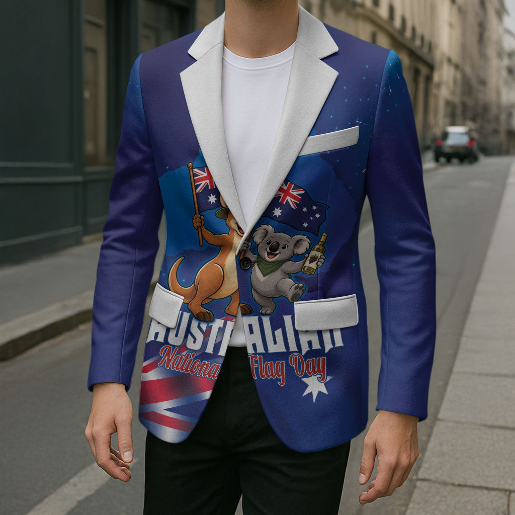 Australian National Flag Day Personalised Blazer Funny Kangaroo Koala Aussie Proud