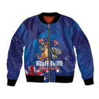 Australian National Flag Day Personalised Bomber Jacket Funny Kangaroo Koala Aussie Proud