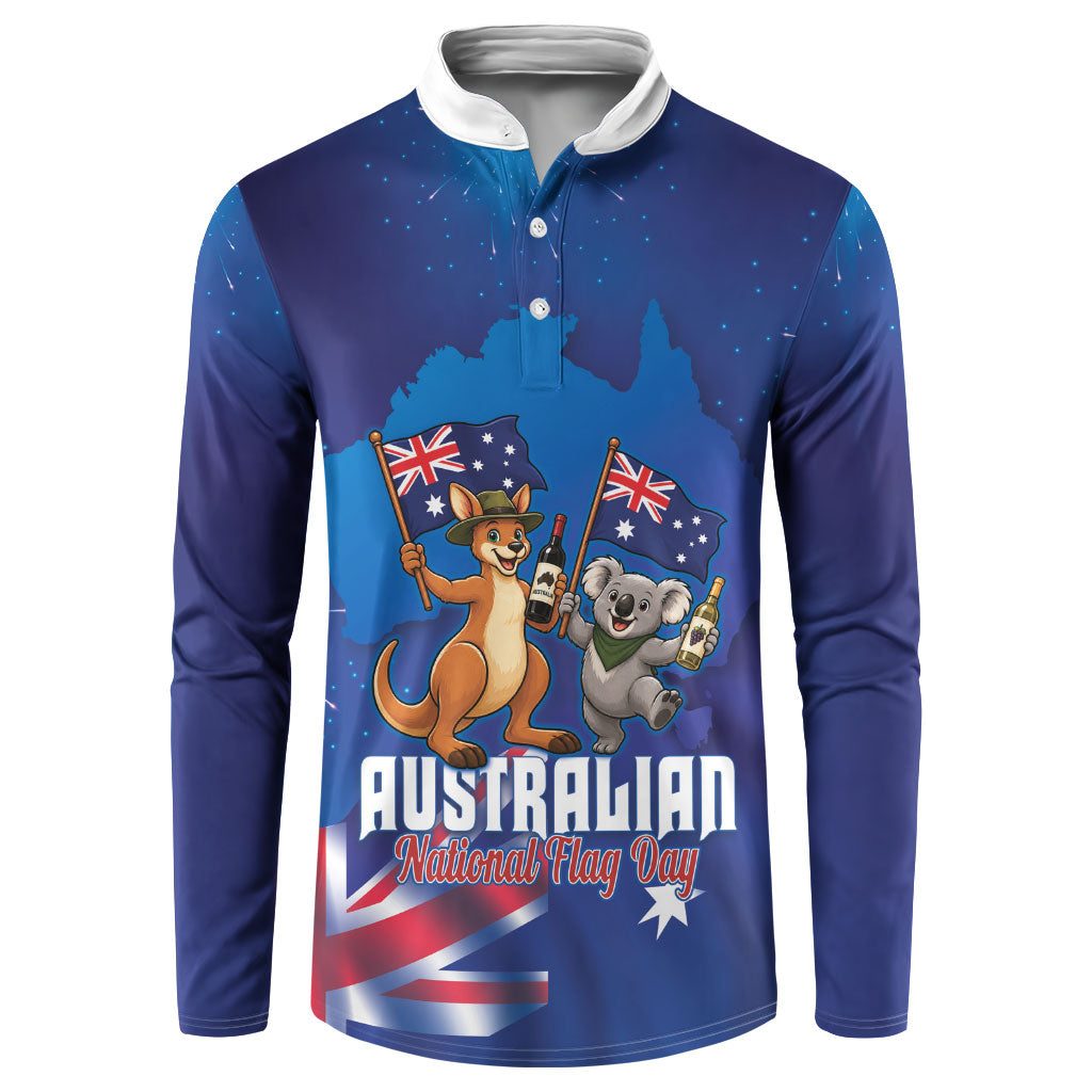 Australian National Flag Day Personalised Button Sweatshirt Funny Kangaroo Koala Aussie Proud