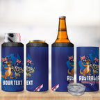 Australian National Flag Day Personalised 4 in 1 Can Cooler Tumbler Funny Kangaroo Koala Aussie Proud