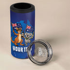 Australian National Flag Day Personalised 4 in 1 Can Cooler Tumbler Funny Kangaroo Koala Aussie Proud