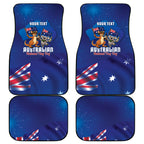 Australian National Flag Day Personalised Car Mats Funny Kangaroo Koala Aussie Proud