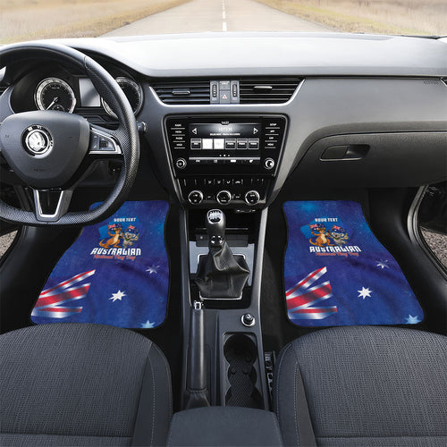 Australian National Flag Day Personalised Car Mats Funny Kangaroo Koala Aussie Proud