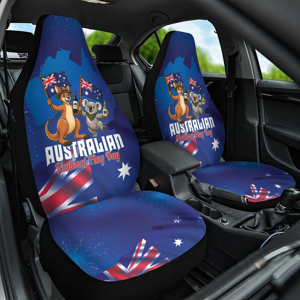 Australian National Flag Day Car Seat Cover Funny Kangaroo Koala Aussie Proud