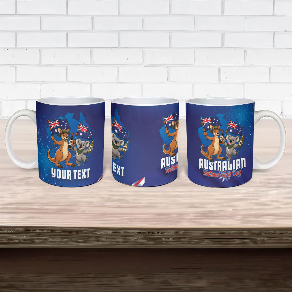 Australian National Flag Day Personalised Ceramic Mug Funny Kangaroo Koala Aussie Proud