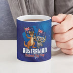 Australian National Flag Day Personalised Ceramic Mug Funny Kangaroo Koala Aussie Proud
