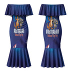 Australian National Flag Day Personalised Couples Matching Mermaid Dress and Long Sleeve Button Shirt Funny Kangaroo Koala Aussie Proud