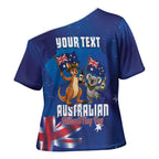 Australian National Flag Day Personalised Cross Shoulder Shirt Funny Kangaroo Koala Aussie Proud