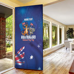 Australian National Flag Day Personalised Door Cover Funny Kangaroo Koala Aussie Proud