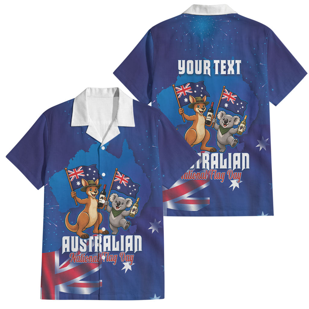 Australian National Flag Day Personalised Family Matching Tank Maxi Dress and Hawaiian Shirt Funny Kangaroo Koala Aussie Proud