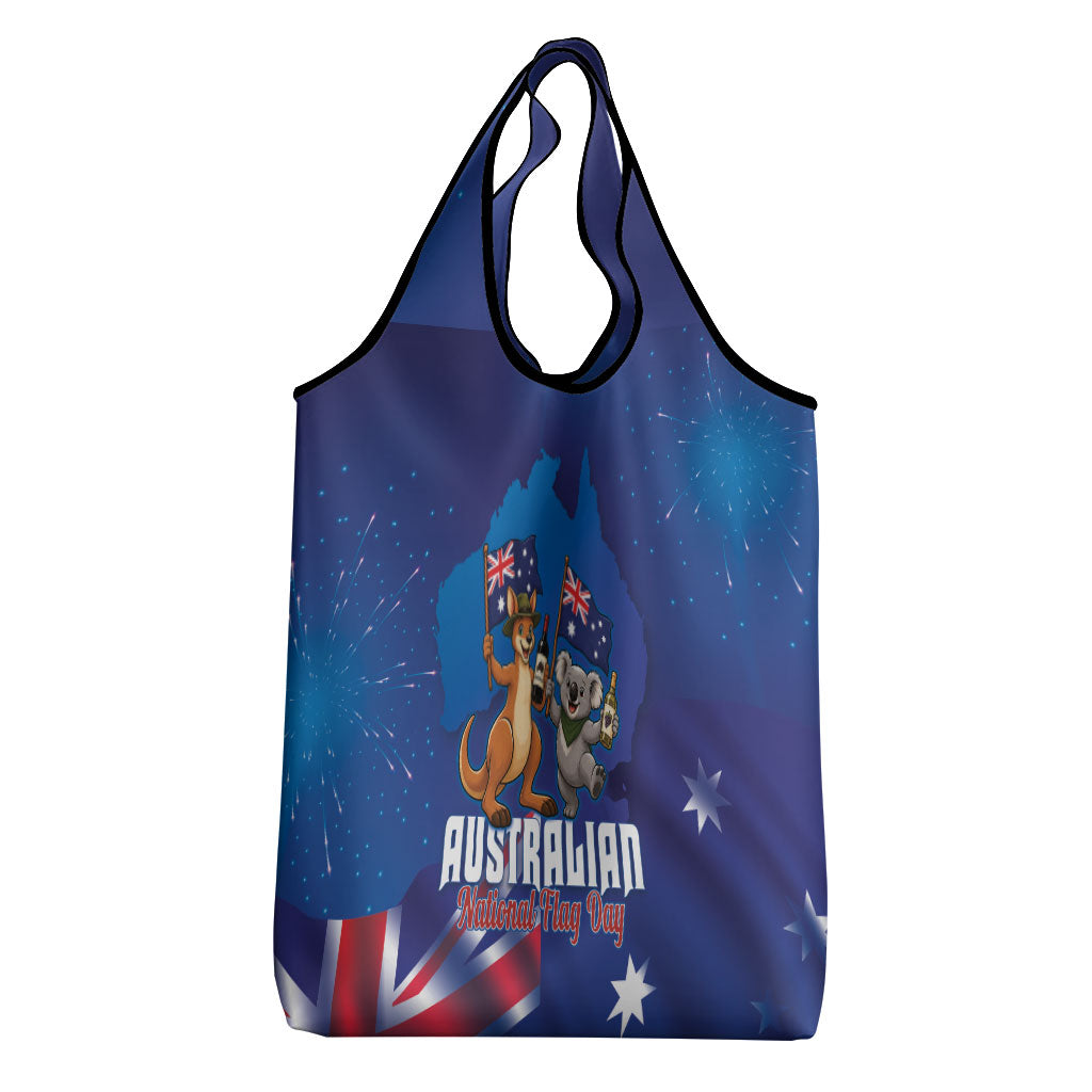 Australian National Flag Day Grocery Bag Funny Kangaroo Koala Aussie Proud