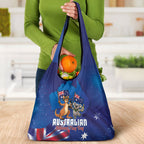 Australian National Flag Day Grocery Bag Funny Kangaroo Koala Aussie Proud
