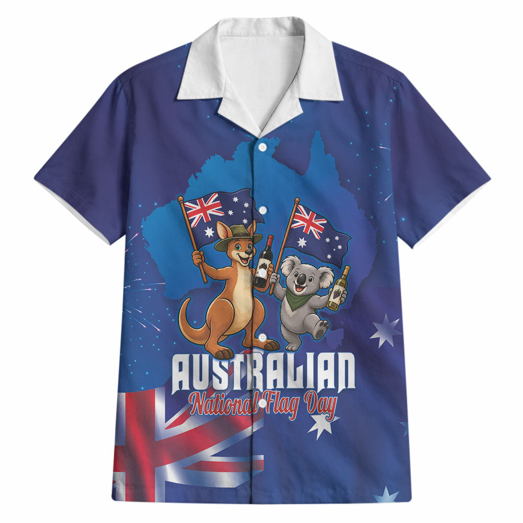 Australian National Flag Day Personalised Hawaiian Shirt Funny Kangaroo Koala Aussie Proud