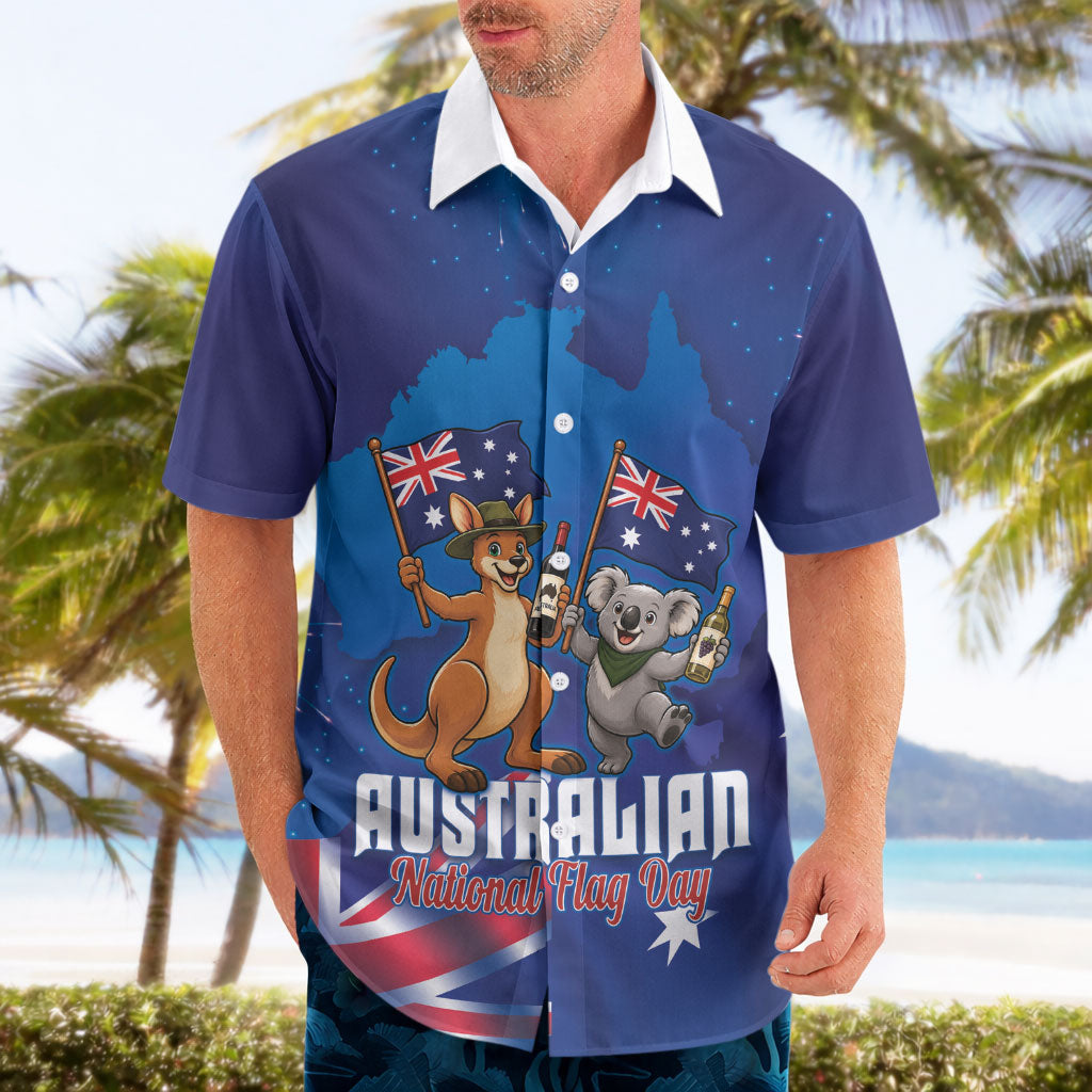 Australian National Flag Day Personalised Hawaiian Shirt Funny Kangaroo Koala Aussie Proud