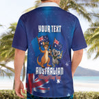 Australian National Flag Day Personalised Hawaiian Shirt Funny Kangaroo Koala Aussie Proud